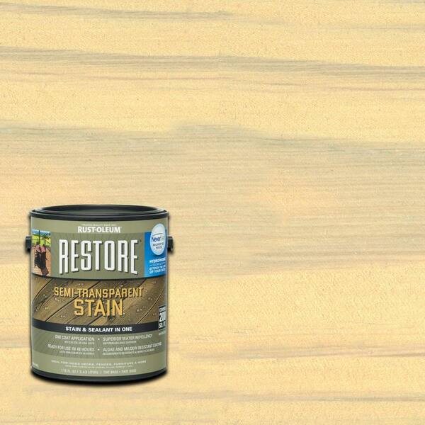 Rust-Oleum Restore 1 gal. Semi-Transparent Stain Parchment with NeverWet