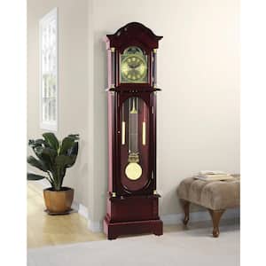 Traditional 72 in. Cherry Floor Standing Grandfather Clock