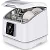 ROOMTEC 19 in. Portable Countertop Mini Dishwasher with Hot Air Dry  HD-DW02-HT - The Home Depot