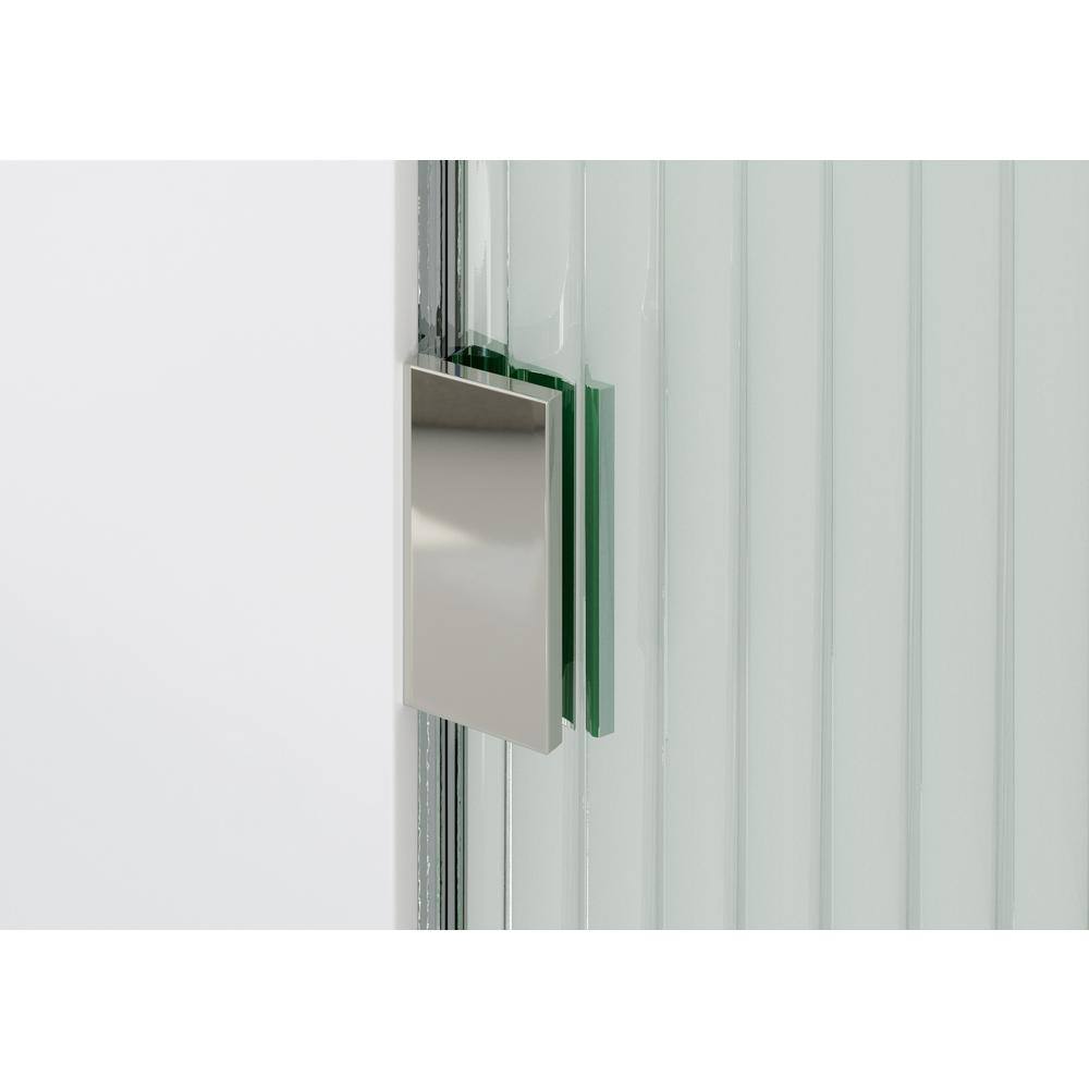 Aurora 78" High x 36" Wide Frameless Chrome Shower Door