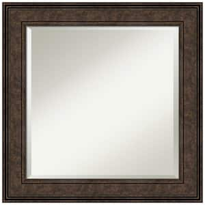 Ridge Bronze 25.5 in. H x 25.5 in. W Framed Wall Mirror