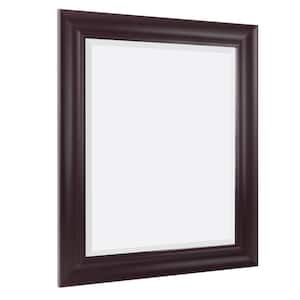 24 in. x 30 in. Espresso Rectangular Framed Wall Vanity Mirror