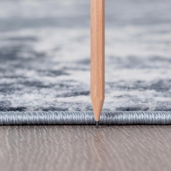 Nexus Abstract Gray 9 ft. x 12 ft. Indoor Area Rug