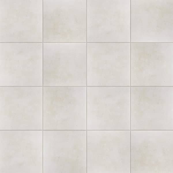 Klinker Retro Blanco 6-1/4 in. x 6-1/4 in. Ceramic Floor and Wall Take Home Tile Sample