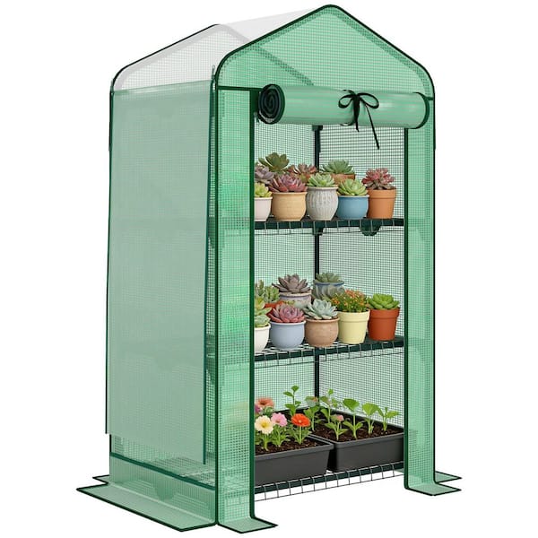 Outsunny 2.3 ft. x 1.64 ft. x 5.18 ft. Mini Portable Greenhouse