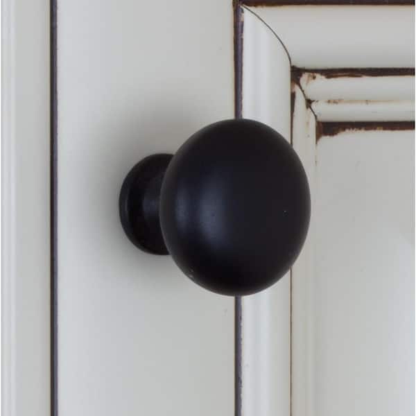 1  x Wooden Knob Handle Kitchen Door Drawer  Solid Oak Wood 44 mm Diameter Round 