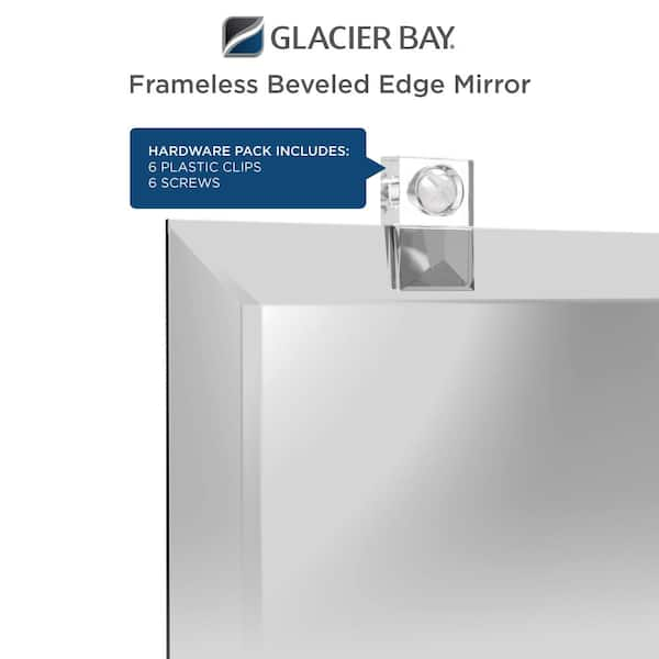 Glacier Bay 12 in. W x 48 in. H Frameless Rectangular Flush Mount