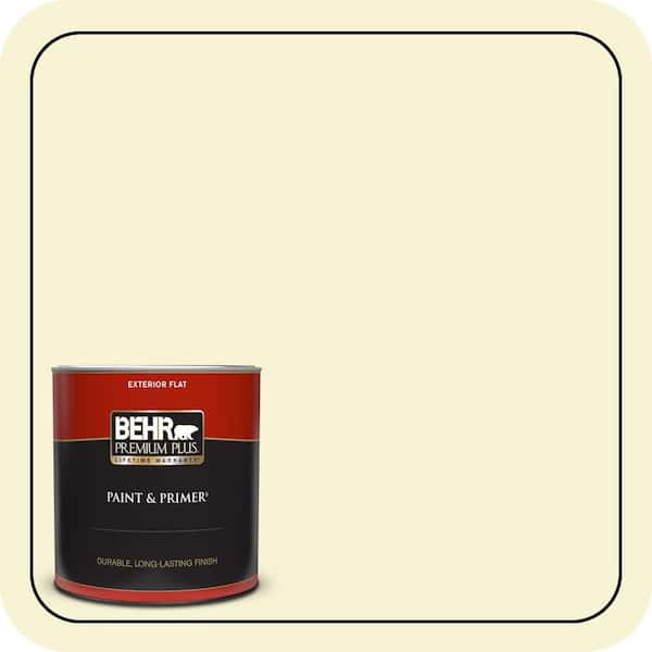 BEHR PREMIUM PLUS 1 qt. #P340-1 Admiration Flat Exterior Paint & Primer
