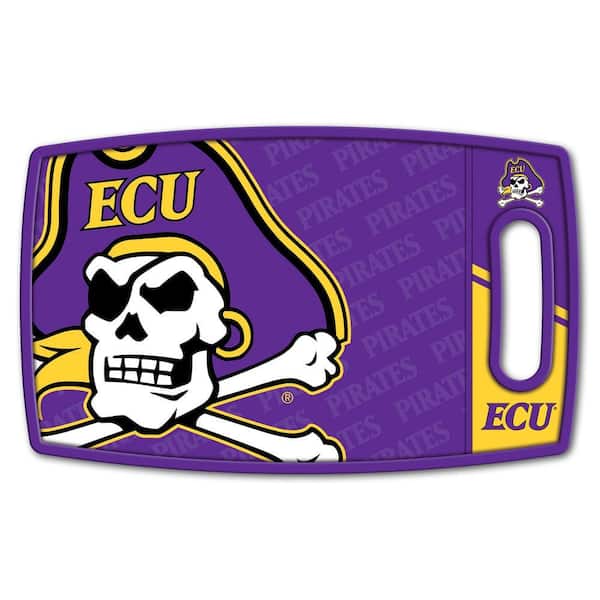 NCAA East Carolina Pirates Logo Series Cutting Board 9in x 0.5in- Rectangle- Manufactured Wood and polypropylene