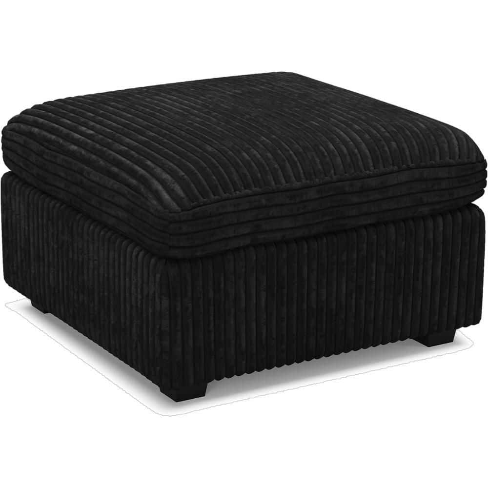 Corduroy Square Storage Ottoman Large Ottoman