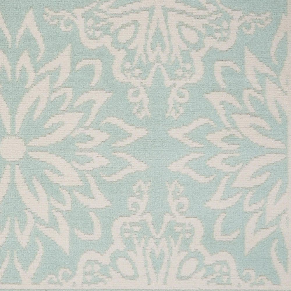 8' X 10' Ivory Blue and Gray Abstract Non Skid Area Rug price history on PriceWatchPro