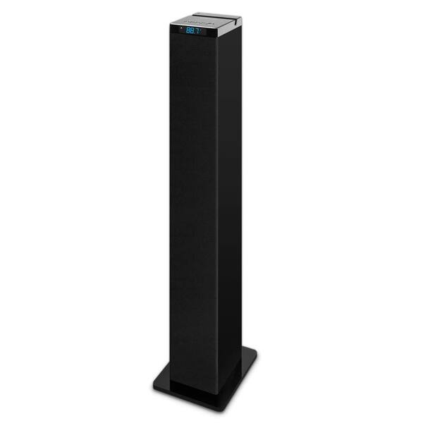 Innovative Technology 20-Watt Bluetooth Tower Stereo Speaker with Glossy Black Finish