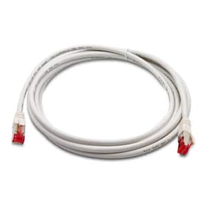 10 ft. Cat 6A 10 GBPS Professional Grade SSTP 26 AWG Patch Cable, White
