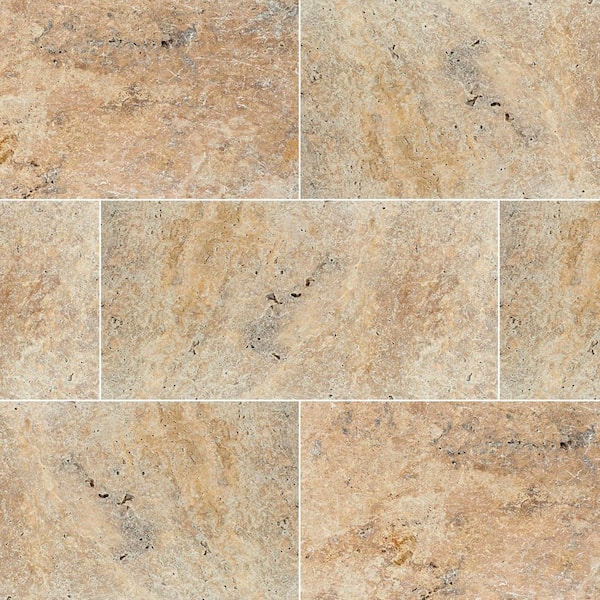Tuscany Scabas 2 cm. x 16 in. x 24 in. Tumbled Travertine Paver Tile (160.2 sq. ft./pallet)