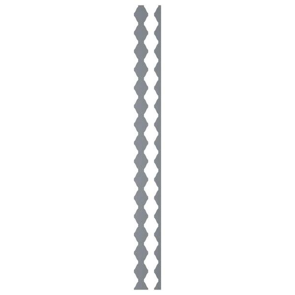 Ekena Millwork Sheyenne 0.125 in. T x 0.2 ft. W x 4 ft. L Silver Mirror Acrylic Decorative Wall Paneling 28-Pack
