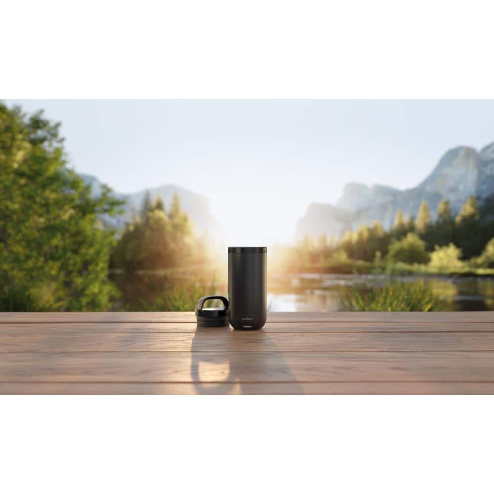 Ember 16oz Black Stainless Steel Temperature Control Travel Tumbler