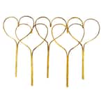 24 in. Bamboo Heart Stake (5-Pack)