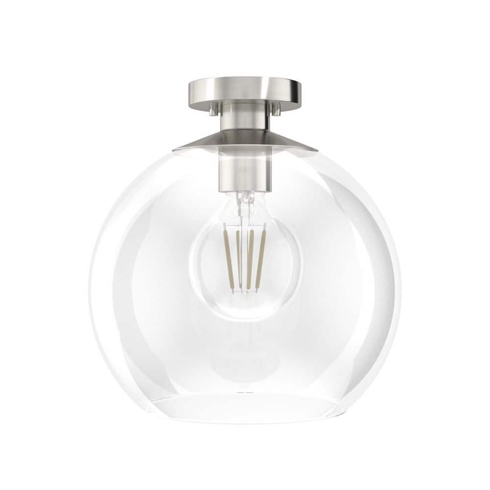 Hunter Xidane Brushed Nickel 14" Globe Pendant Light
