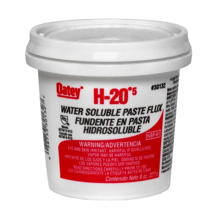 Oatey H-20 8 oz. Lead-Free Water Soluble Solder Flux Paste