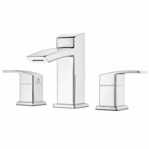 Kenzo 8 in. Widespread 2-Handle Bathroom Faucet in Polished Chrome