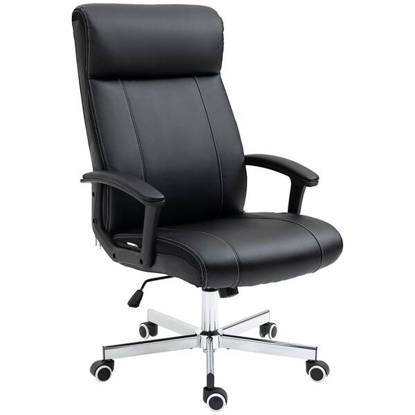 Vinsetto Executive Chair with Adjustable Height & Swivel, 264 lb. Capacity, Black