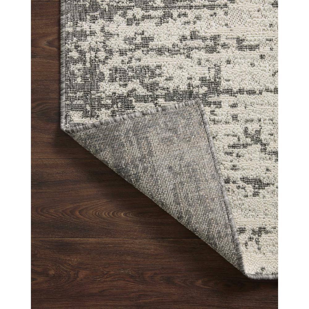 Ivory and Gray Geometric Washable Rectangular Area Rug
