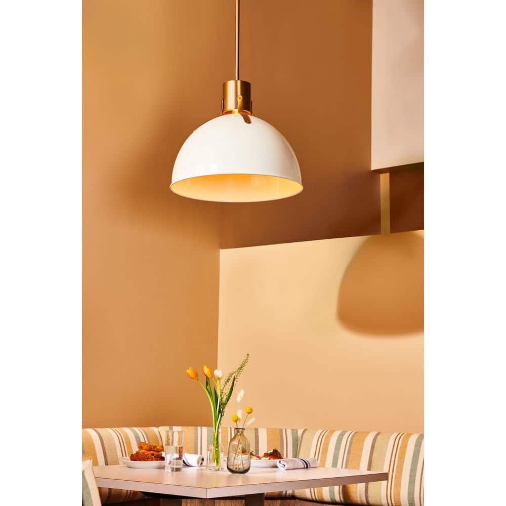 Argo 1-Light Polished White Standard Mini Pendant Light price history on PriceWatchPro
