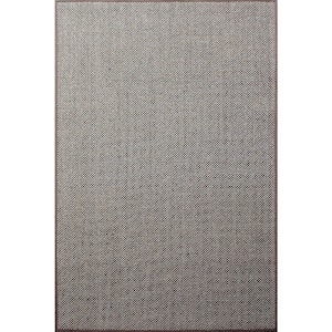 A1HC Brown 5x8 ft. Solid Sisal Fiber Area Rugs with Non-Skid Latex Backing, Rectangle, Dining or Living Room