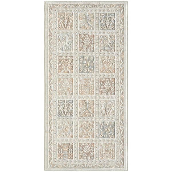 Isla Multicolor 2 ft. x 4 ft. Geometric Traditional Runner Area Rug