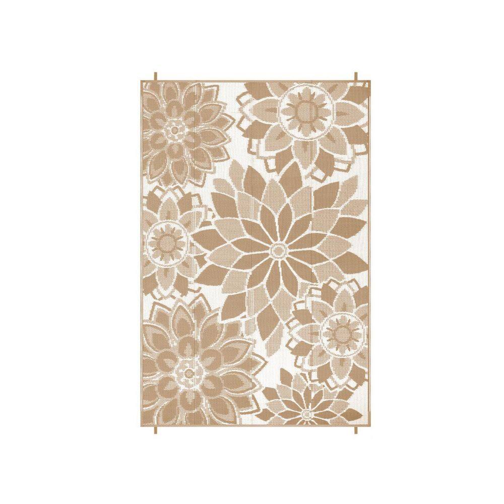 8 ft. x 10 ft. Reversible Plastic Straw Area Rugs Mat Brown & White price history on PriceWatchPro
