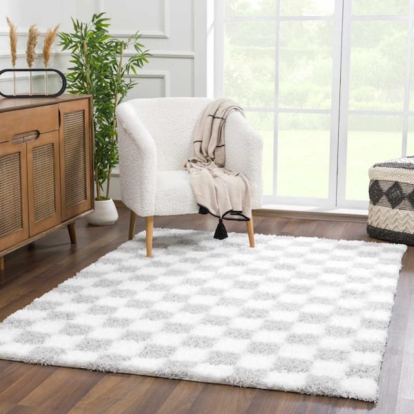Atira 8 ft. X 10 ft. Light Gray/Cream Area Rug