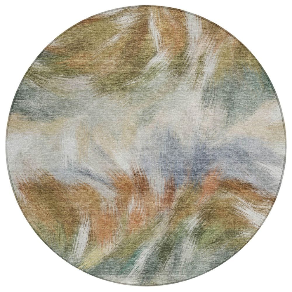 Chantille Machine Washable Indoor/Outdoor Abstract ACN2096 Beige 8 ft. x 8 ft. Area Rug price history on PriceWatchPro