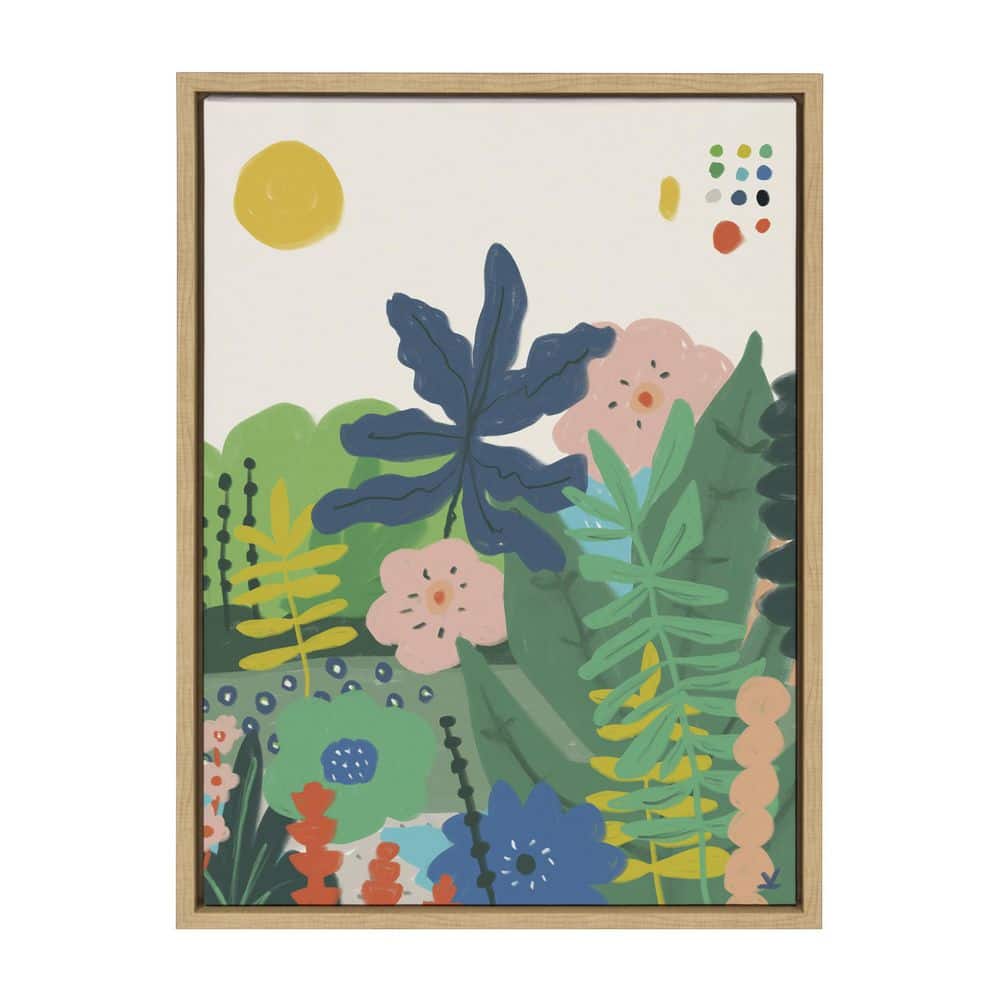 Zen Garden 1 by Kelly Knaga Framed Nature Canvas Wall Art Print 24.00 in. x 18.00 in. price history on PriceWatchPro