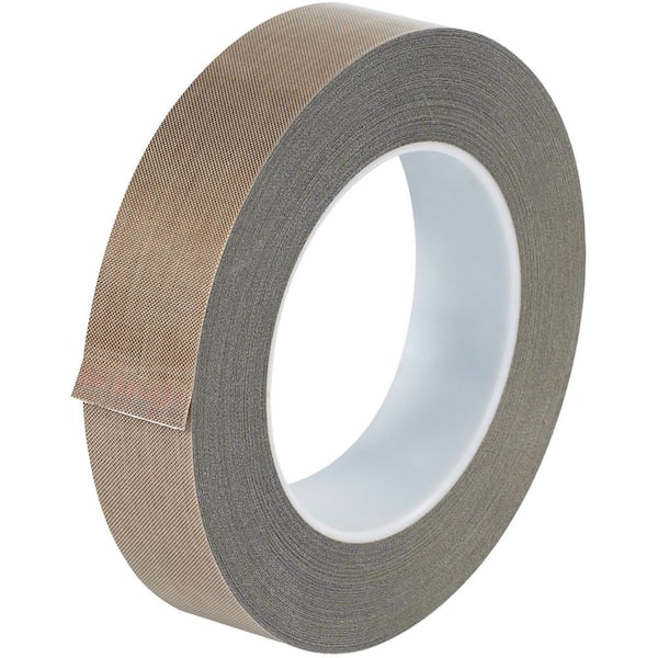 (1-Pack) 1 in. x 18 yds. 5 Mil Brown PTFE Glass Cloth Tape