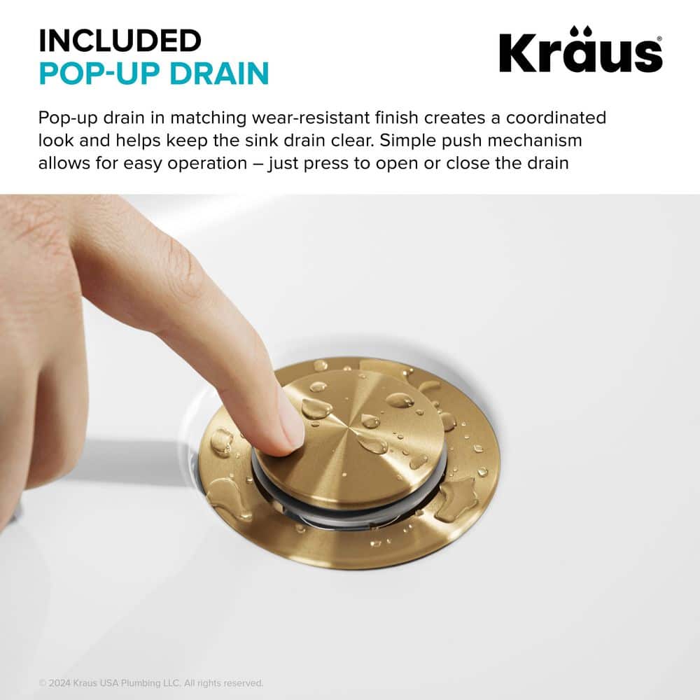 Indy Spot-Free Brushed Brass Single Handle Vessel Sink Faucet