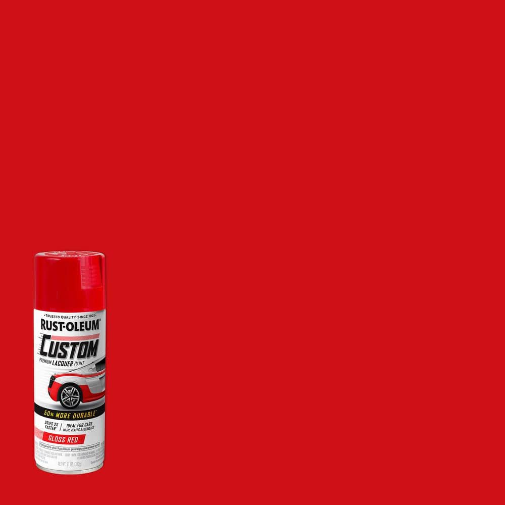 Rust-Oleum Automotive 11 oz. Gloss Red Custom Lacquer Spray Paint (Case of  6) 363514 The Home Depot