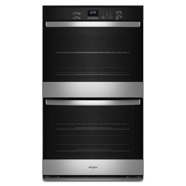 Whirlpool 30 in. Double Electric Wall Oven with Self-Cleaning in Stainless Steel