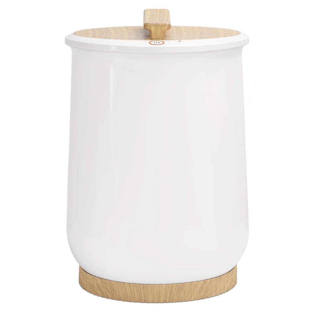 Adrinfly Electric Towel Warmer in Wood, Large Capacity Bucket for