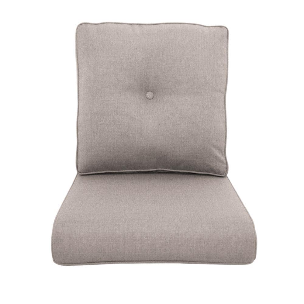Duraolex 22 in. x 25 in. x 4 in. 2-Piece Deep Seating Outdoor Lounge Chair Cushion and Back Pillow in Beige price history on PriceWatchPro