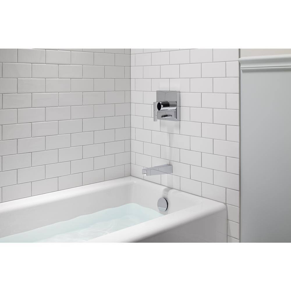 Honesty Polished Chrome Square Wall-Mounted Shower Trim Kit