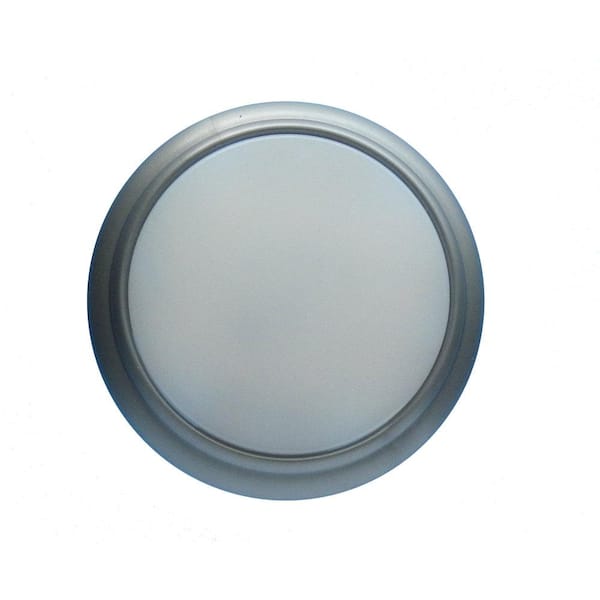 Fasteners Unlimited Surface Mount Round LED Ceiling/Under-Cabinet Light With Switch - Satin, 3 in. x 0.5 in.