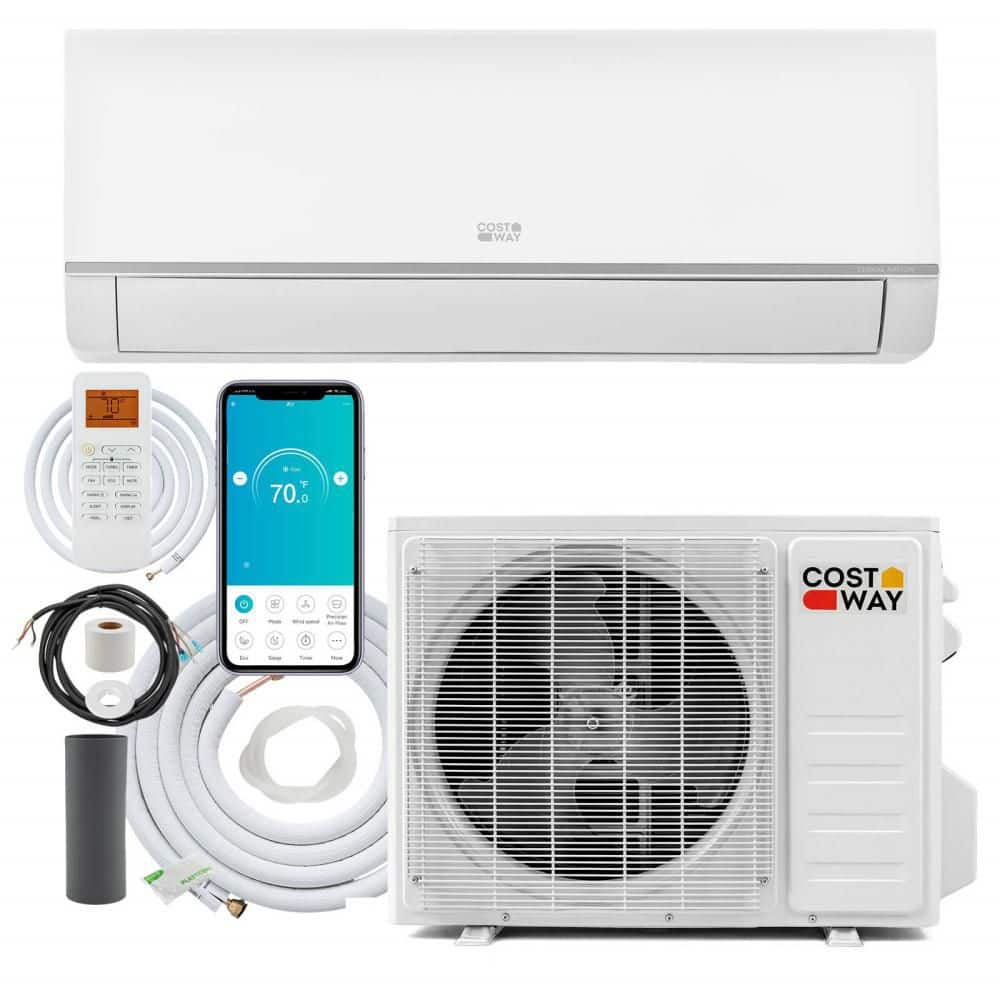 12000 BTU 20 SEER2 1 Ton 208/230V Wifi Enabled Mini Split Air Conditioner & Heater with Installation Kit price history on PriceWatchPro