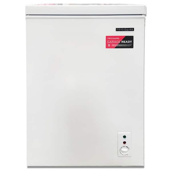 23 in. Wide 3.5 cu. ft. Freezer with Manual Defrost Chest Freezer Easy Drain in White Garage Ready