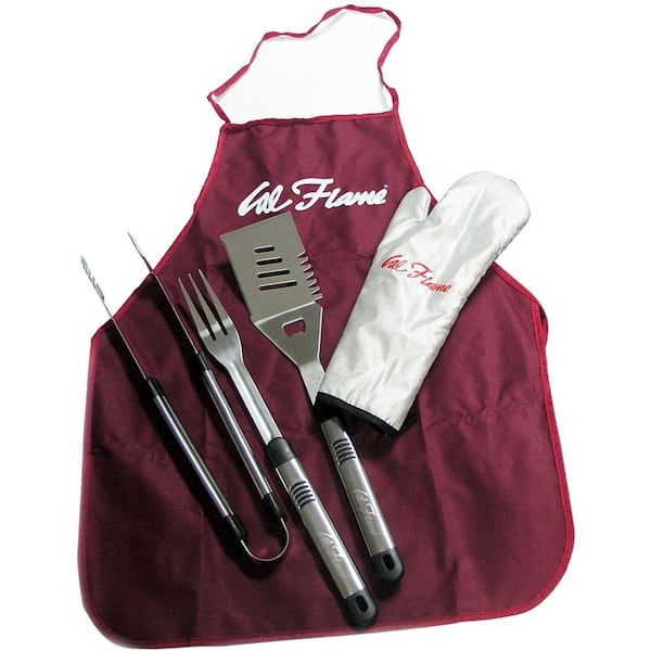Cal Flame 5-Piece Utensil Tool Set with Storage Bag