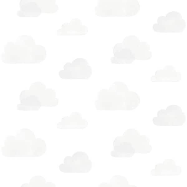 Chesapeake Grey Irie Clouds Matte Non-Pasted Wallpaper Sample