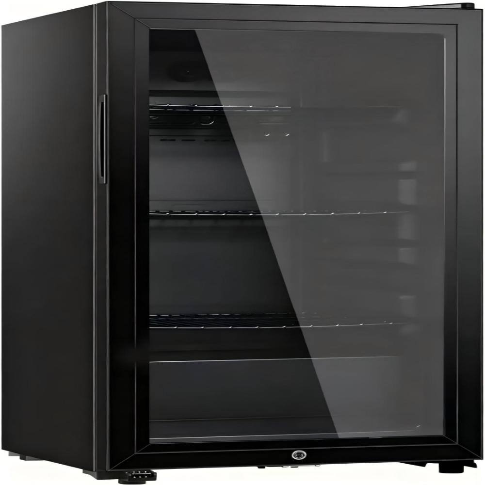 "3.2 Cu.Ft. 16"" Black Beverage Cooler, Double Glass Door, Adjustable Shelves, Lock, 32-50°F, Home Bar Office Commercial" price history on PriceWatchPro