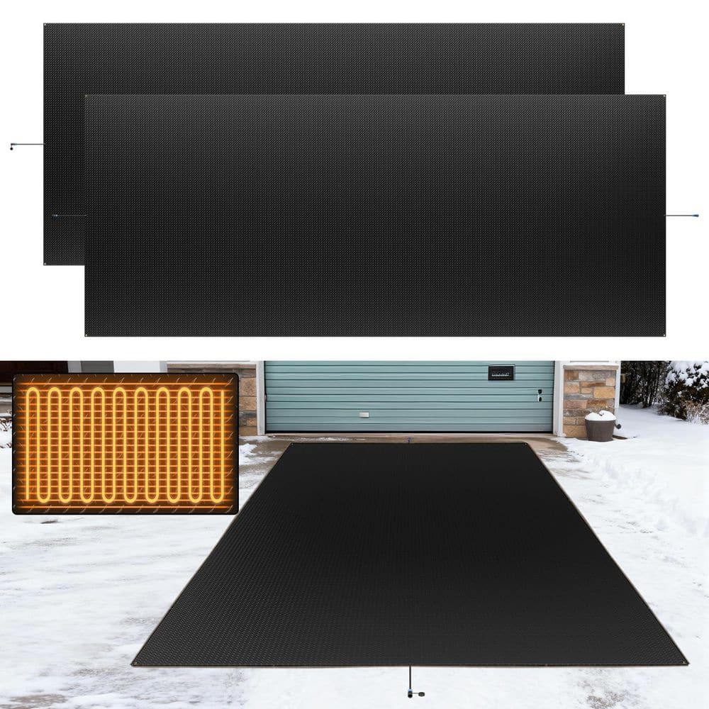 BOZTIY 10 ft. x 24 in. Heated Snow Melting Mats Outdoor Anti-Slip