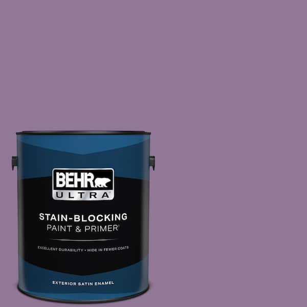 BEHR ULTRA 1 gal. #M100-5 Passion Fruit Satin Enamel Exterior Paint & Primer