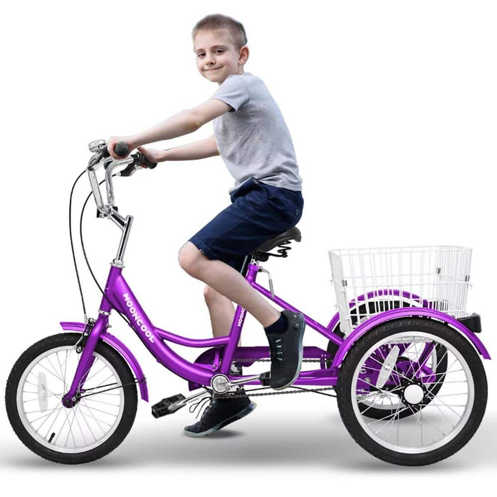 MOONCOOL 16 in Tricycle for Beginner Riders,Single Speed 3 Wheel Bike,3 ...