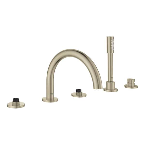 GROHE Atrio 2Handle Floor Mount Roman Tub Faucet with Hand Shower in